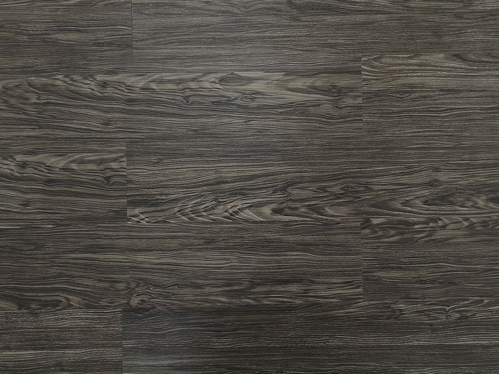 LVT 바닥재 짙은 회색 목재 6×36